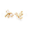Brass Micro Pave Cubic Zirconia Charms KK-N263-79C-G-2