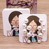 Square Paper Earring Display Cards CDIS-C004-02D-1