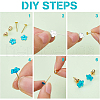 Brass Stud Earring Findings KK-BC0005-36G-3