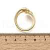 Brass Cuff Rings for Women RJEW-G347-10GP-5