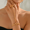 Vintage Brass Micro Pave Cubic Zirconia Ring Bracelets KI0952-3