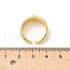 Brass Micro Pave Cubic Zirconia Adjustable Cuff Rings RJEW-V009-01G-5