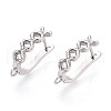 Brass Hoop Earring Findings KK-N267-26P-1