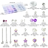 DIY Glass & CCB & ABS Plastic Imitation Pearl Beads Bracelets Mkaing Kits DIY-FS0007-17-4