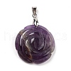 Natural Amethyst Pendants G-I319-02P-02-2