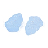Frosted Transparent Acrylic Beads OACR-P029-04B-04-3