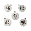 Non-Tarnish 201 Stainless Steel Pendants STAS-E015-07P-2