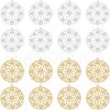 SUPERFINDINGS 50Pcs 2 Colors Brass Pendants KK-FH0002-06-1