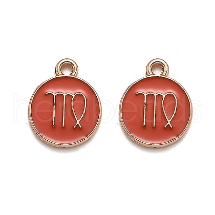 Alloy Enamel Pendants ENAM-S124-01B-12B-1