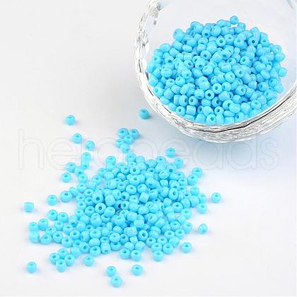 8/0 Opaque Colours Round Glass Seed Beads X-SEED-A010-3mm-43-1