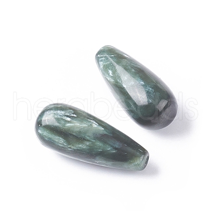 Natural Seraphinite Beads G-E557-11A-1