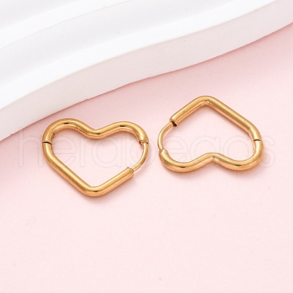 201 Stainless Steel Hoop Earrings EJEW-Z127-01G-05-1