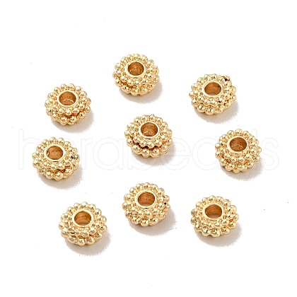 Rack Plating Alloy Beads PALLOY-D004-14LG-1