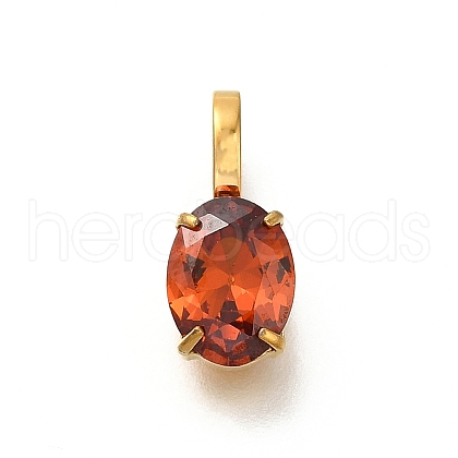 Ion Plating(IP) 304 Stainless Steel Rhinestone Pendants STAS-A104-11G-11-1