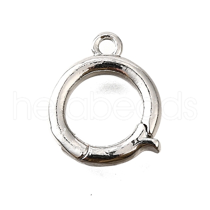 Brass Fold Over Clasps KK-D356-09P-1