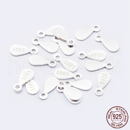 925 Sterling Silver Chain Tabs STER-F036-18S-1