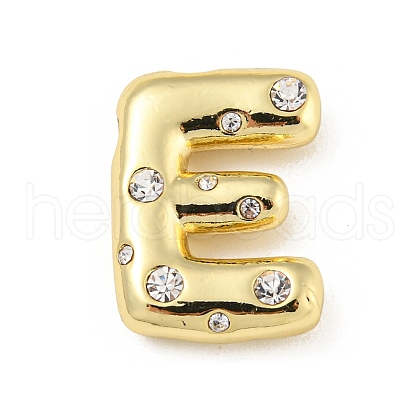 Brass Micro Pave Clear Cubic Zirconia Pendants KK-E093-04G-E-1