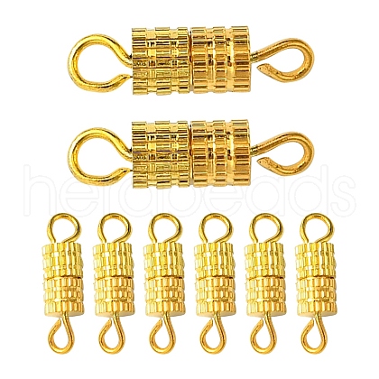 20Pcs Brass Screw Clasps KK-YW0002-40G-1
