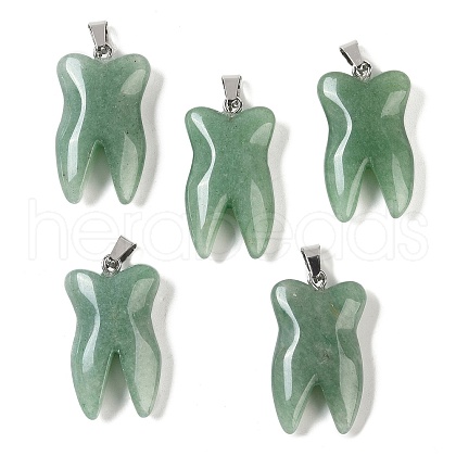 Natural Green Aventurine Pendants G-G115-01A-1