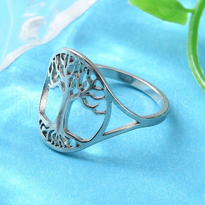 Non-Tarnish 304 Stainless Steel Rings RJEW-P080-03P-1