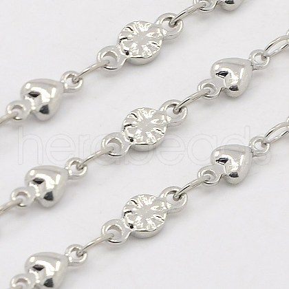 3.28 Feet 304 Stainless Steel Flower Chains X-CHS-K001-47-1