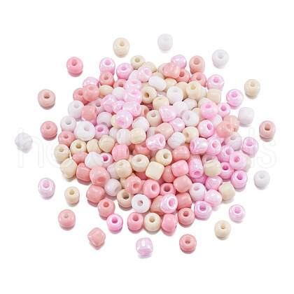 Opaque Glass Round Seed Beads GLAA-TAC0025-07B-06-1