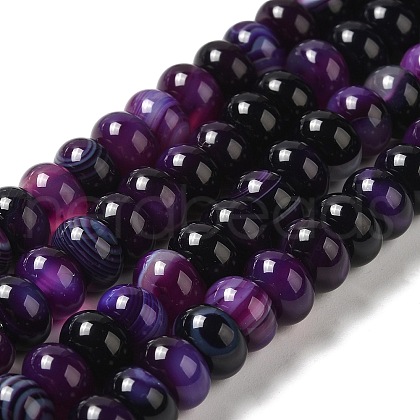 Natural Agate Beads Strands G-H295-C03-01-1