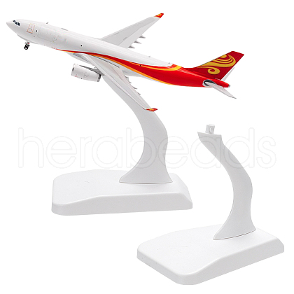2 Sets Plastic Model Aircraft Display Stands ODIS-FG0001-84-1