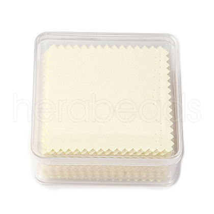 50Pcs Silver Polishing Cloth AJEW-A068-01A-1