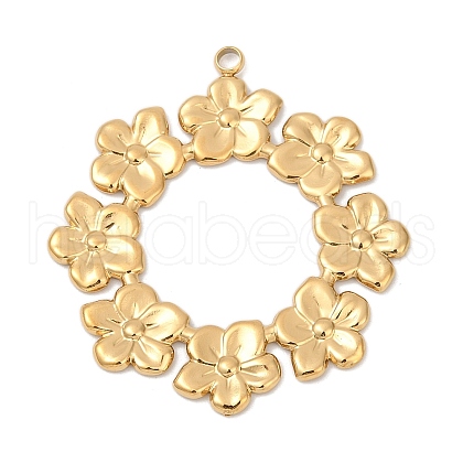 304 Stainless Steel Pendants STAS-C121-48E-G-1