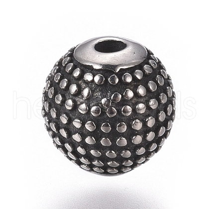 304 Stainless Steel Beads STAS-G214-14AS-1