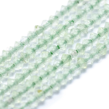 Natural Prehnite Beads Strands G-E530-14E-1