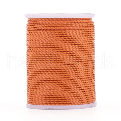 Round Waxed Polyester Cord YC-G006-01-1.0mm-07-1