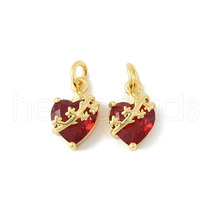 Brass & Glass Pendants KK-F900-02G-1