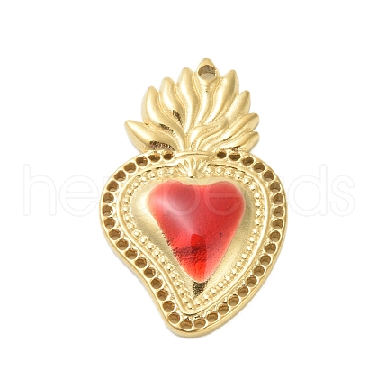 304 Stainless Steel Enamel Pendants STAS-K303-04G-07-1