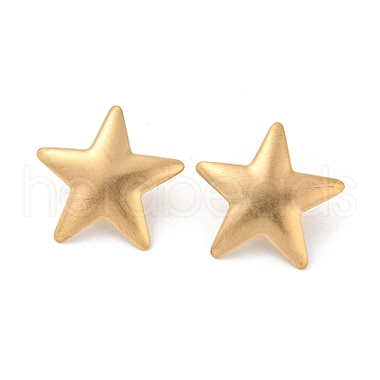 Light Gold 304 Stainless Steel Stud Earrings EJEW-K257-03B-KCG-1