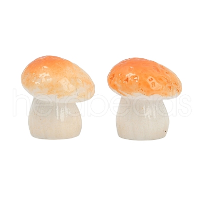 Mushroom Series Resin Display Decorations DJEW-S002-01B-1