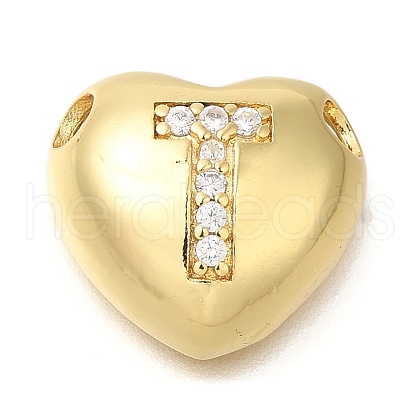 Rack Plating Brass Micro Pave Cubic Zirconia Pendants KK-I722-04G-T-1