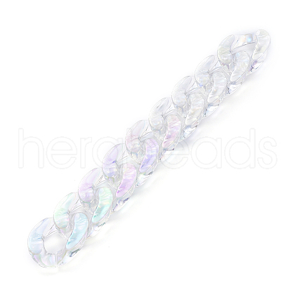 Handmade Acrylic Curb Chains X-AJEW-JB00569-05-1