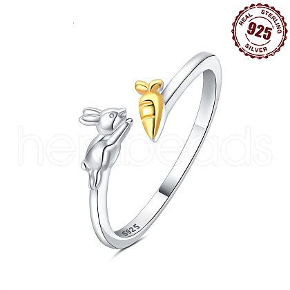 925 Sterling Silver Adjustable Open Cuff Rings FS-WGD27BF-09-1