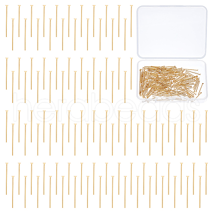 Unicraftale 200Pcs 304 Stainless Steel Flat Head Pins STAS-UN0058-92A-G-1