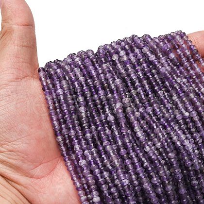 Natural Amethyst Beads Strands G-RM2025-D07-E-1