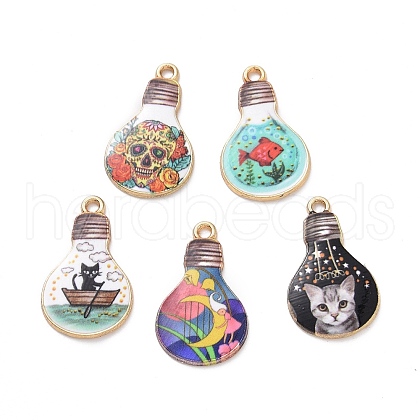 Alloy Enamel Pendants ENAM-A139-13G-1