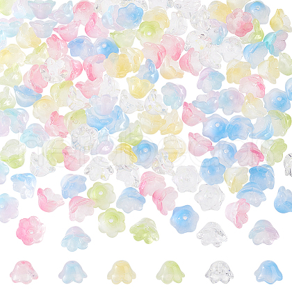 ANATTASOUL 6 Colors Handmade Lampwork Beads LAMP-AN0001-01-1
