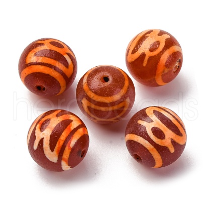 Tibetan Style dZi Beads TDZI-NH0001-D01-01B-1