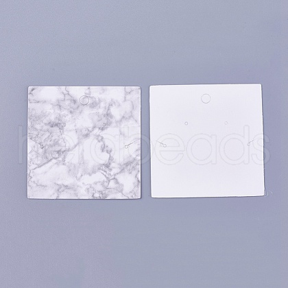 Cardboard Jewelry Display Cards X-CDIS-WH0010-02-1