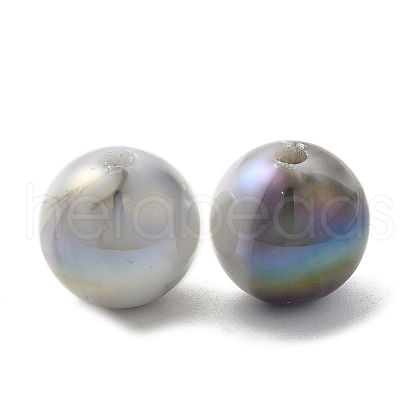 Iridescent ABS Plastic Beads RESI-Z015-03H-1