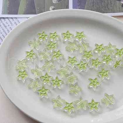 Acrylic Enamel Beads OACR-I011-21D-1