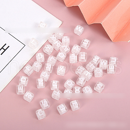 Transparent Acrylic Enamel Beads TACR-TAC0002-01-1