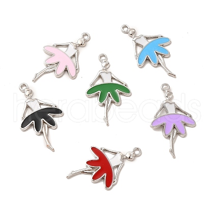 Alloy Enamel Pendants ENAM-M053-09P-1